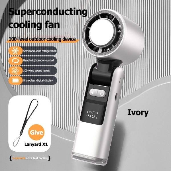 SW 6000mAh 199-Speed Mini Turbo Fan with Light Digital Display